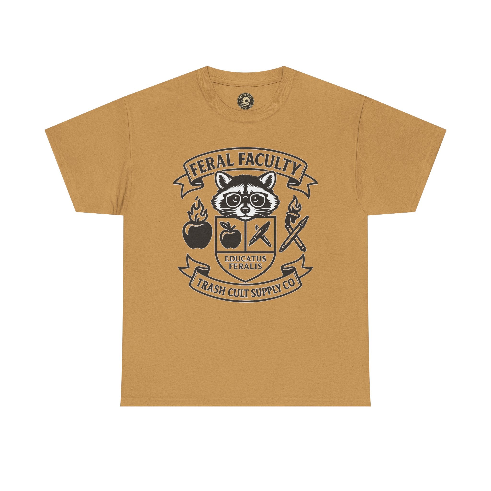Feral Faculty Tee, Fun Teacher Shirt, Animal Lover Gift, Cool Graphic Tee, Casual Everyday Wear, Unisex Cotton T-Shirt