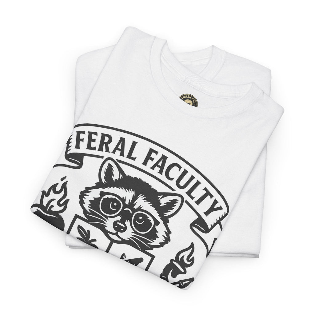 Feral Faculty Tee, Fun Teacher Shirt, Animal Lover Gift, Cool Graphic Tee, Casual Everyday Wear, Unisex Cotton T-Shirt