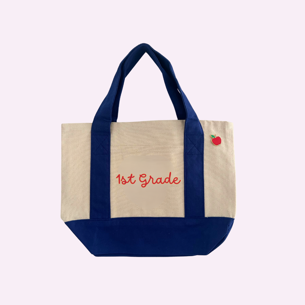 CUSTOM TEACHER MINI TOTE ♡ personalizable mini canvas tote
