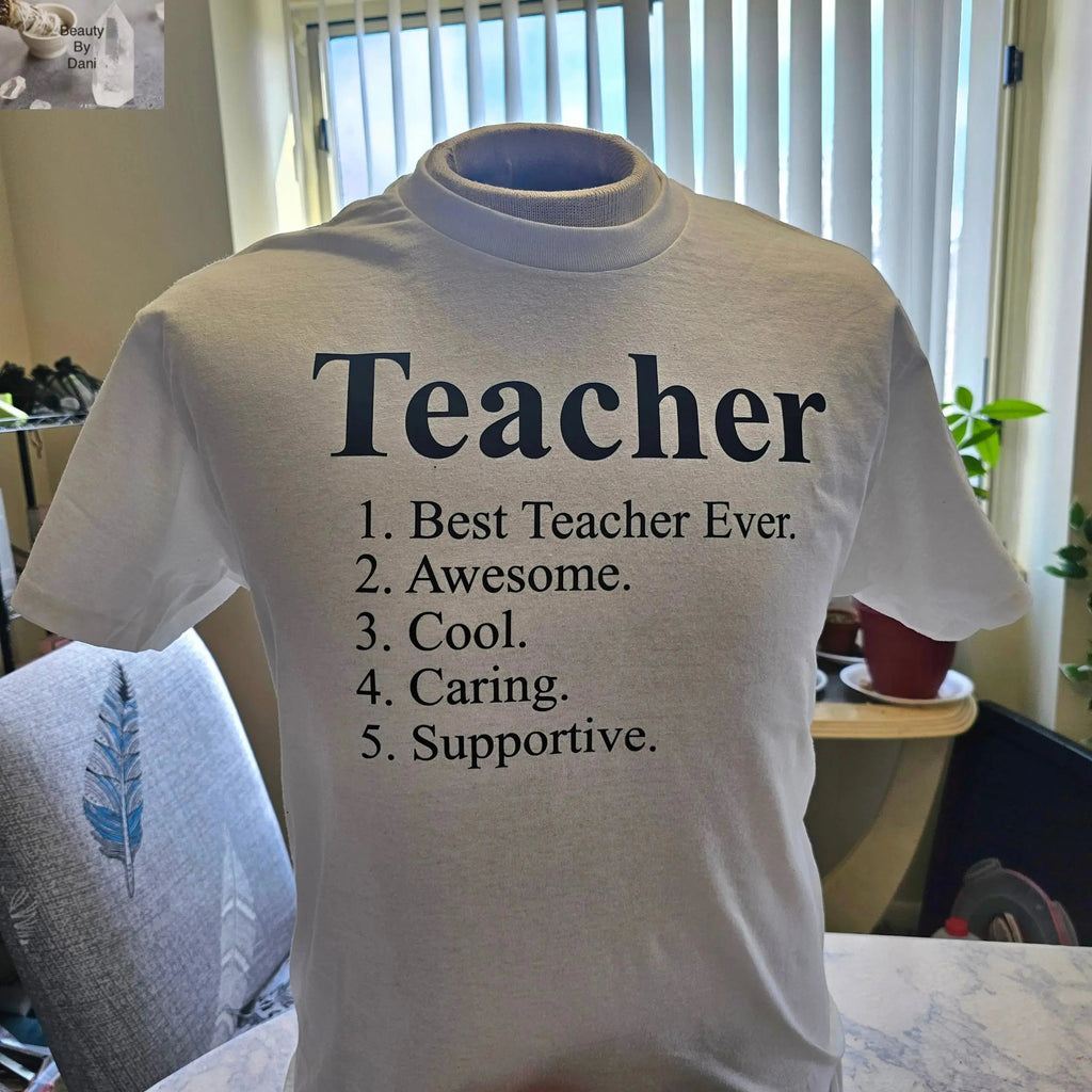 Best Teacher T-Shirt - Custom Colors Available