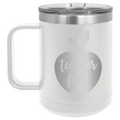 Teacher Fuel 15 oz Mug | White