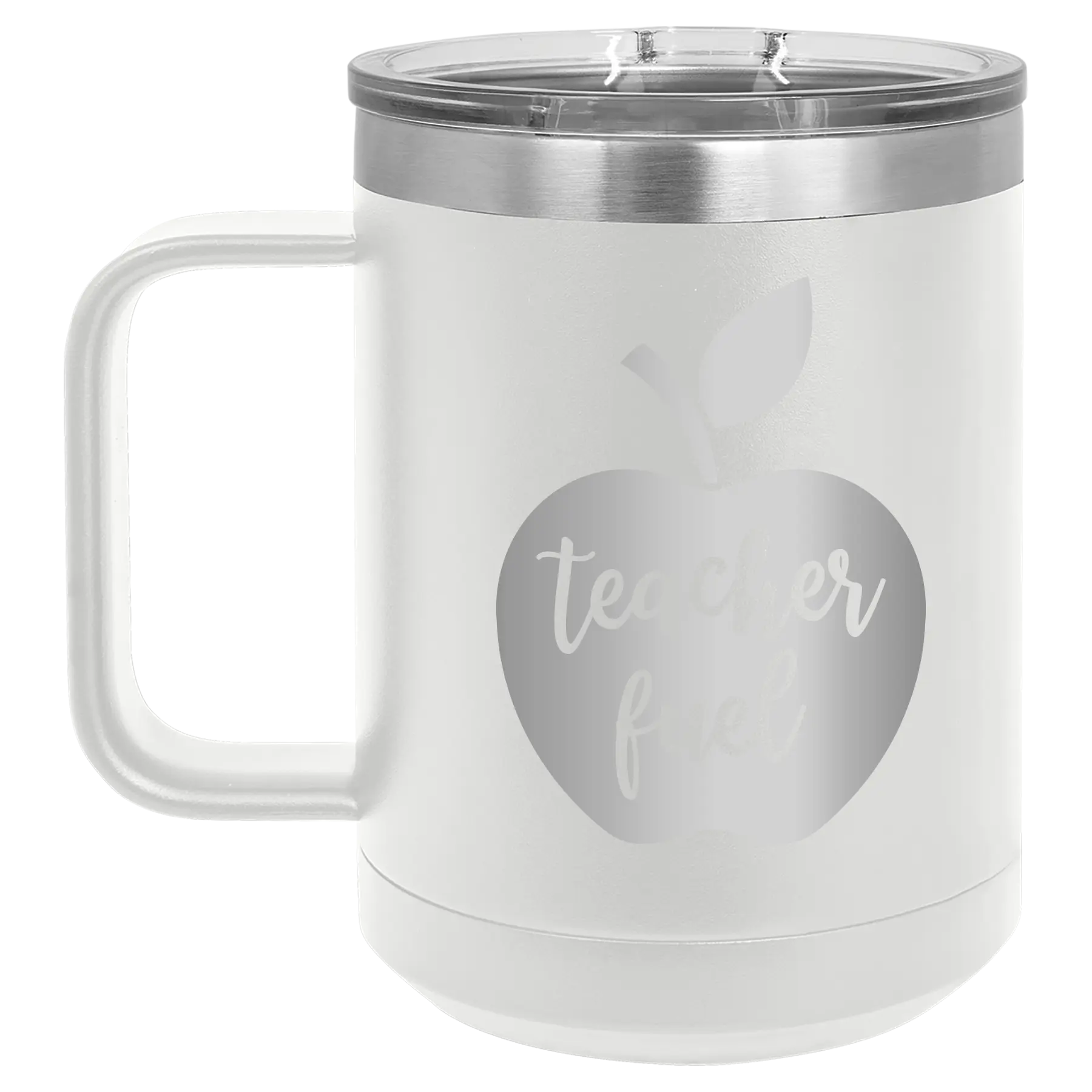 Teacher Fuel 15 oz Mug | White