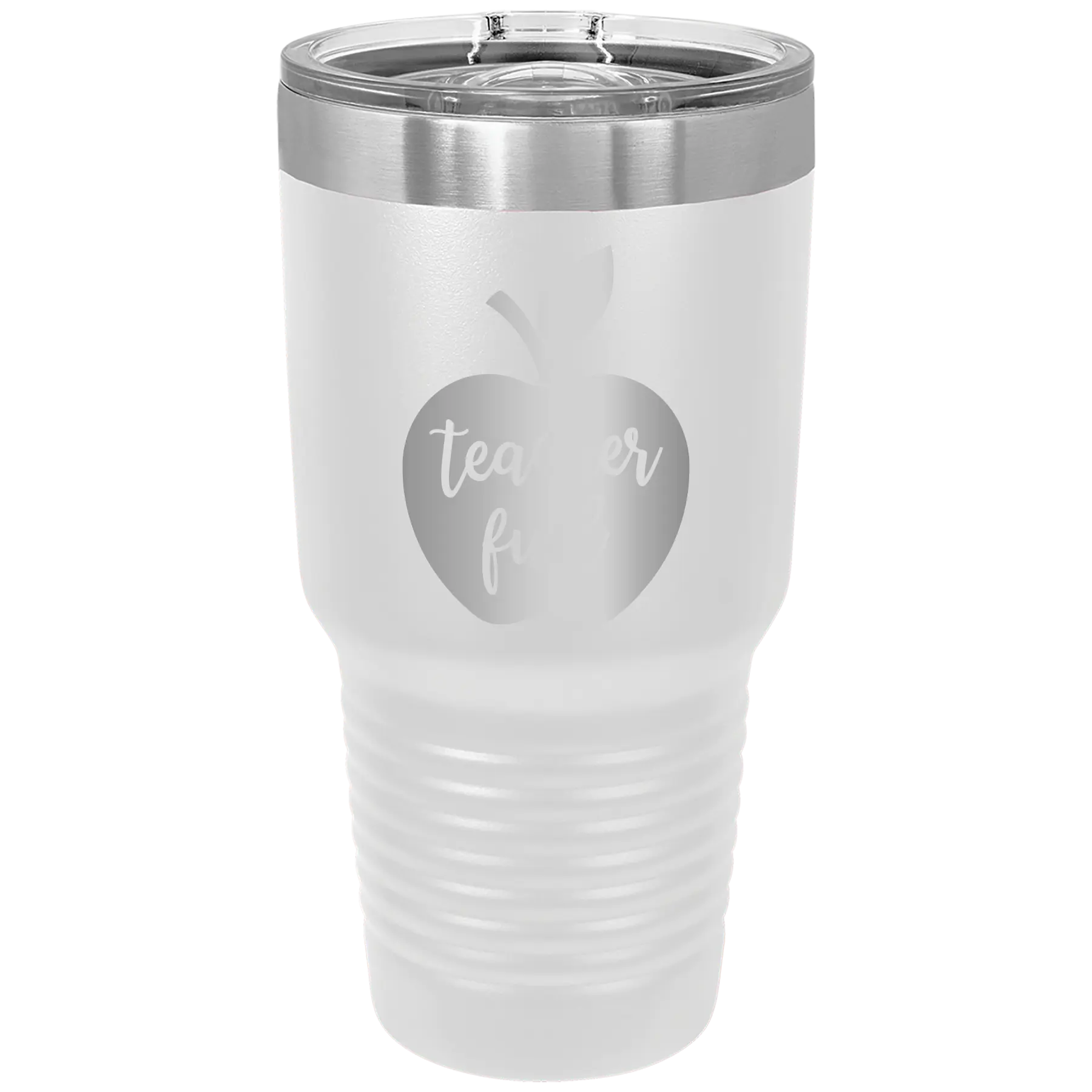 Teacher Fuel 30 oz Tumbler | White