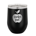 Teacher Fuel Wine Cup | Black