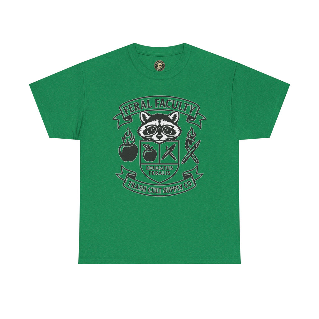 Feral Faculty Tee, Fun Teacher Shirt, Animal Lover Gift, Cool Graphic Tee, Casual Everyday Wear, Unisex Cotton T-Shirt