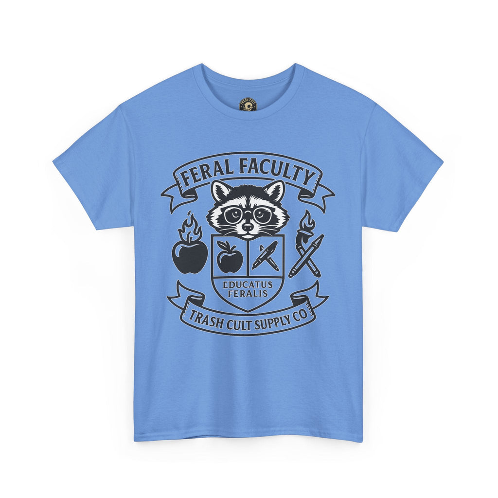 Feral Faculty Tee, Fun Teacher Shirt, Animal Lover Gift, Cool Graphic Tee, Casual Everyday Wear, Unisex Cotton T-Shirt