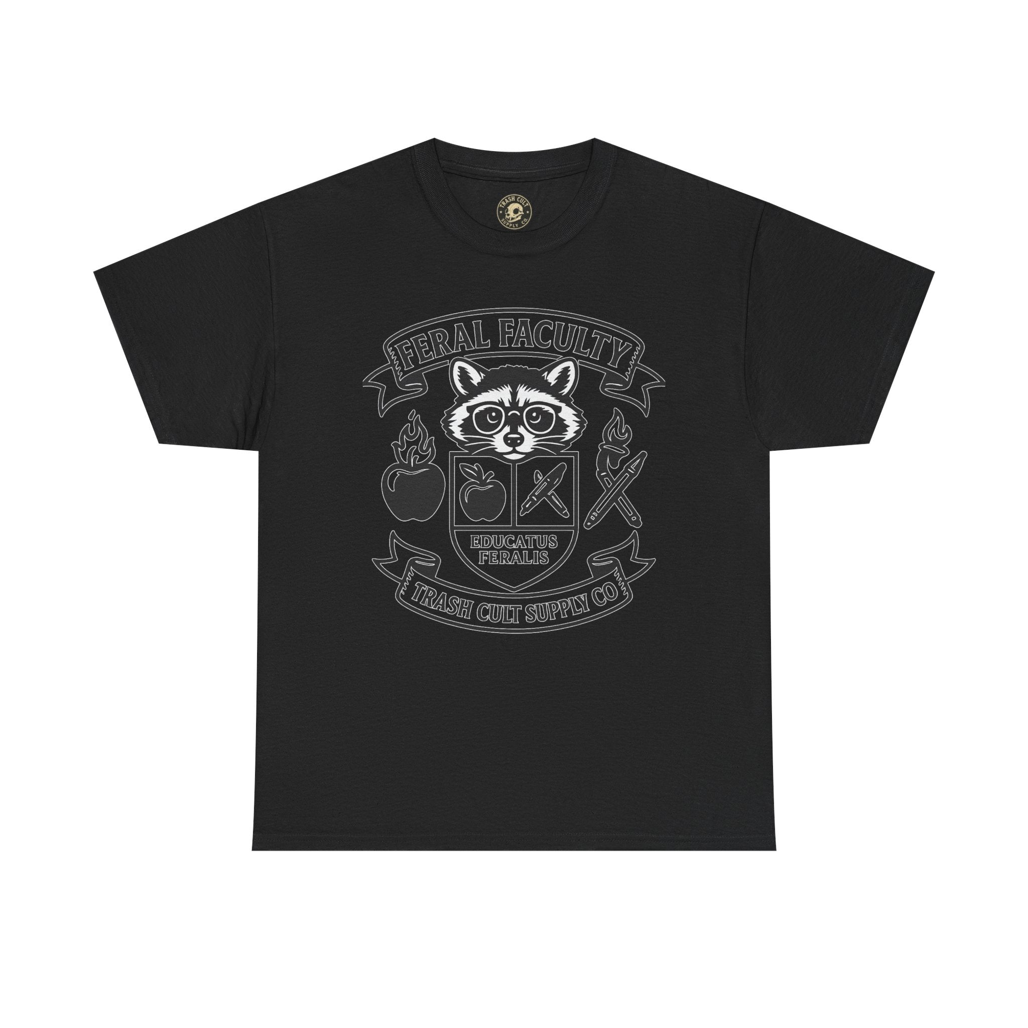 Feral Faculty Tee, Fun Teacher Shirt, Animal Lover Gift, Cool Graphic Tee, Casual Everyday Wear, Unisex Cotton T-Shirt