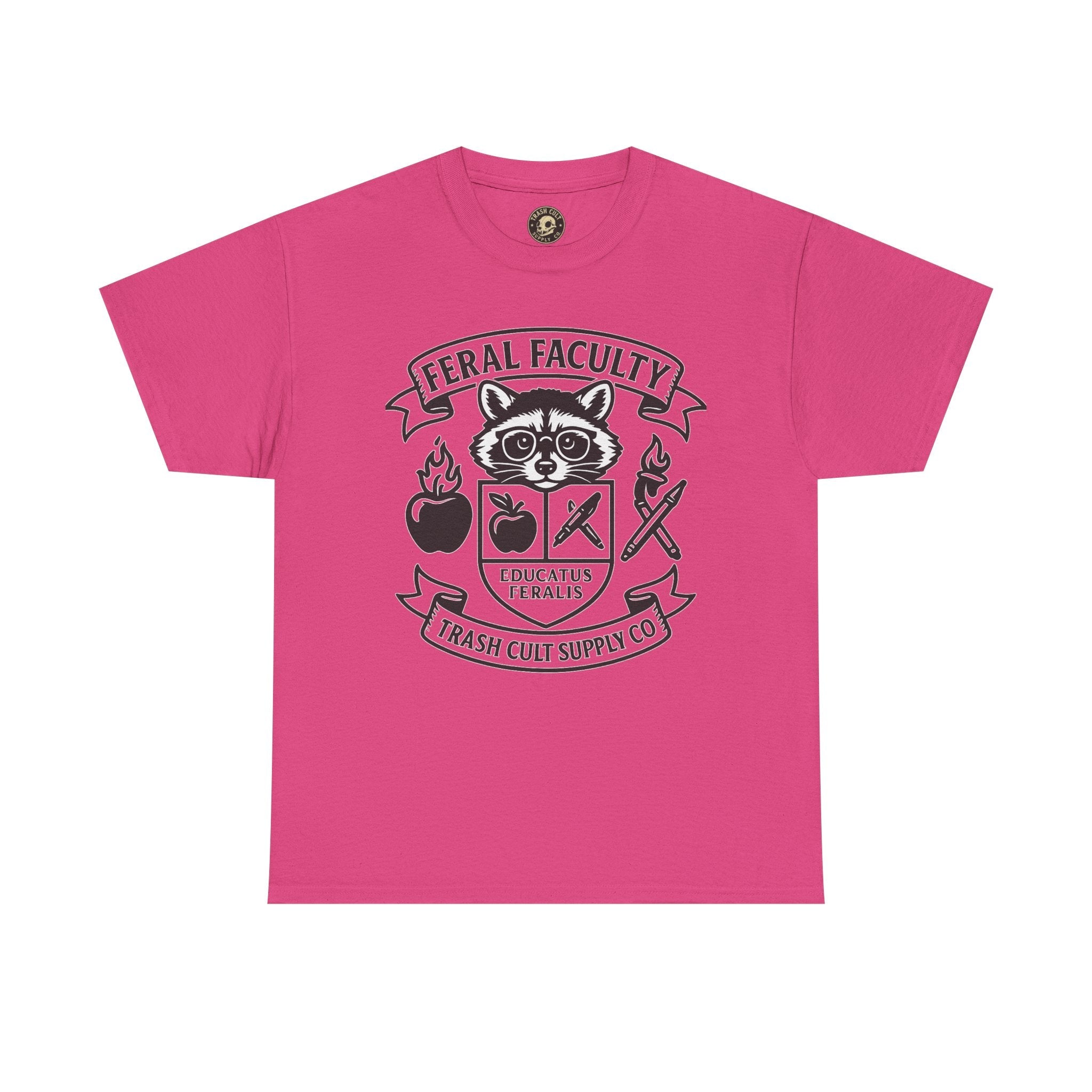 Feral Faculty Tee, Fun Teacher Shirt, Animal Lover Gift, Cool Graphic Tee, Casual Everyday Wear, Unisex Cotton T-Shirt