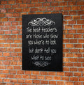 The Best Teachers Are Those Who Show You Where To Look, Canvas Wall Art, Teacher Gift, Classroom Decor, Classroom Decoration, Teacher Sign