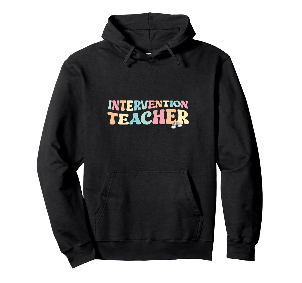 Intervention Teacher Education Groovy Hoodie - Aesthetic Graphic Men Women
