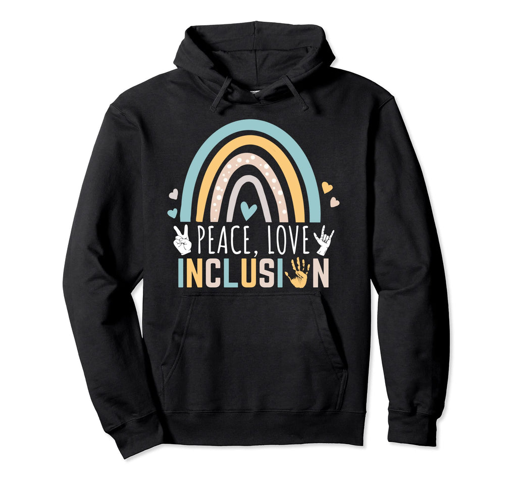 Sped Special Education Teacher Peace Hoodie - Trendy Graphic Men Women