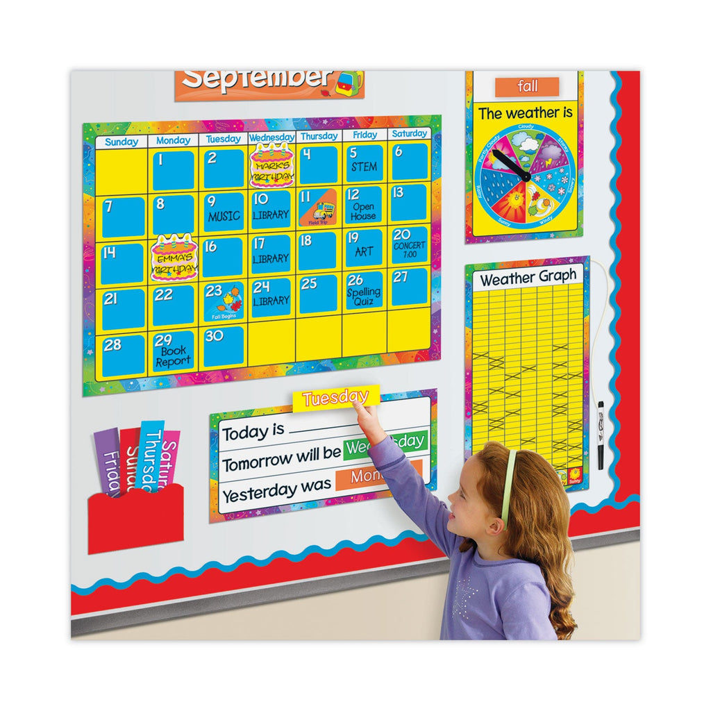 TREND Year Around Calendar Bulletin Board Set, 22" x 17"