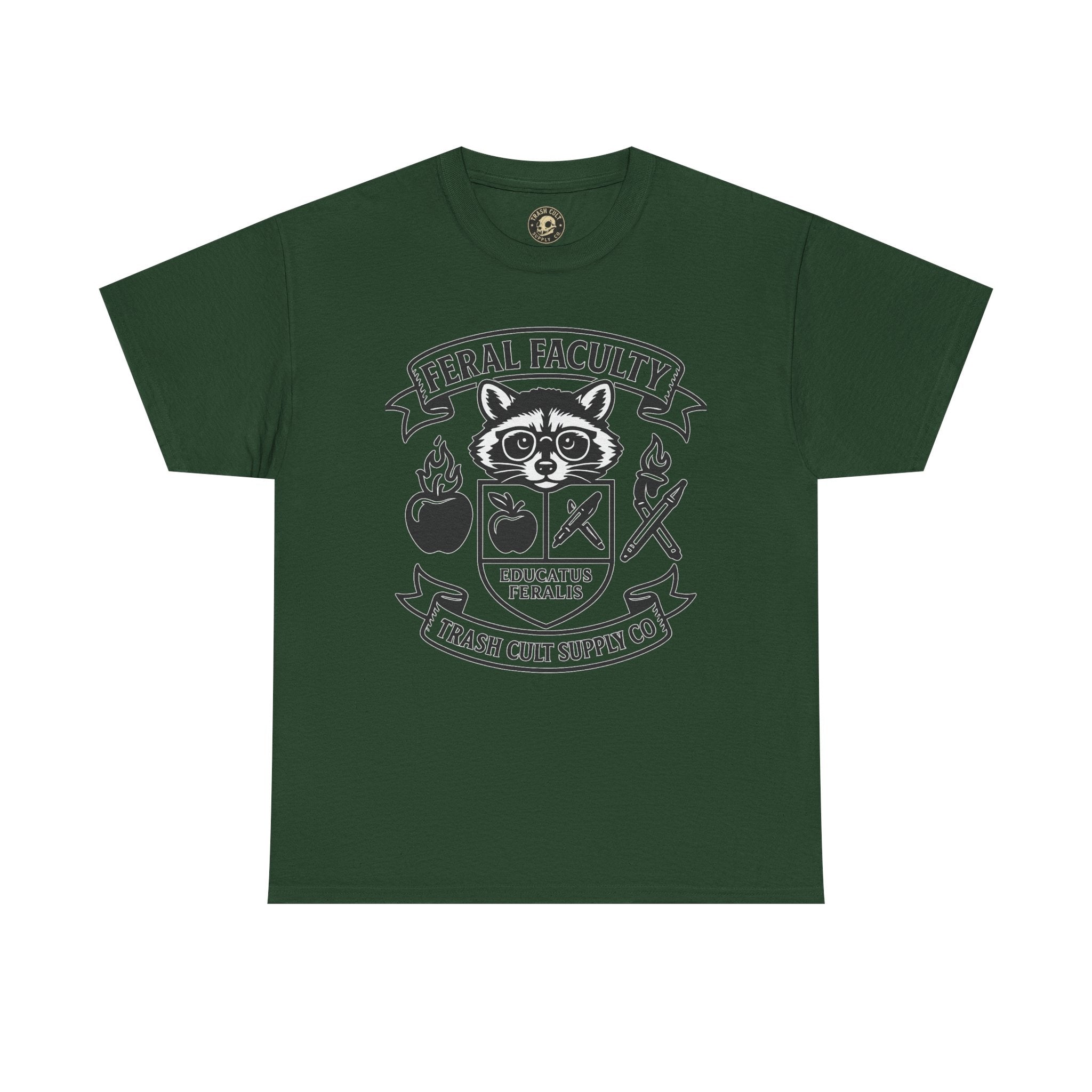 Feral Faculty Tee, Fun Teacher Shirt, Animal Lover Gift, Cool Graphic Tee, Casual Everyday Wear, Unisex Cotton T-Shirt