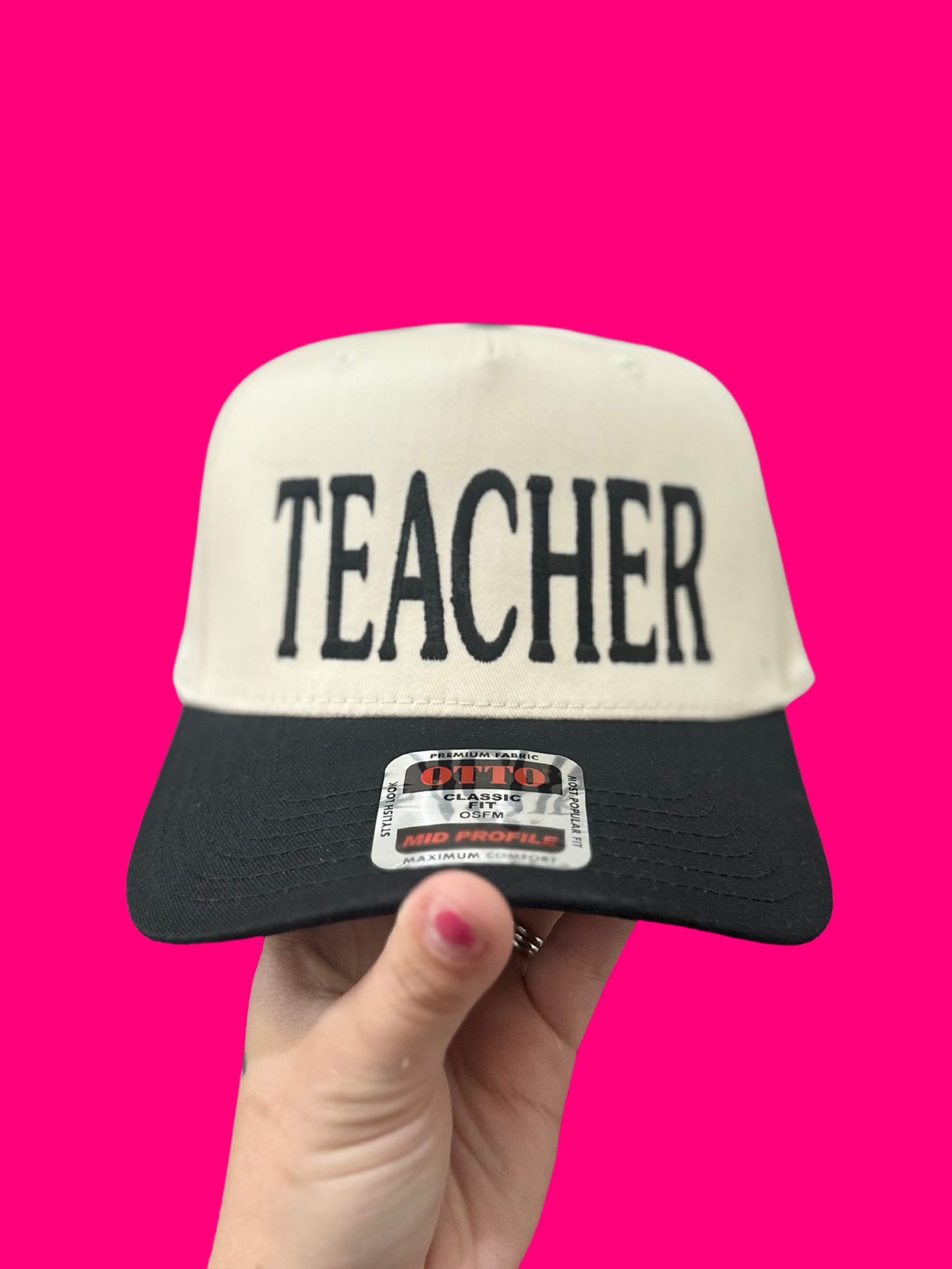 TEACHER Embroidered Hat