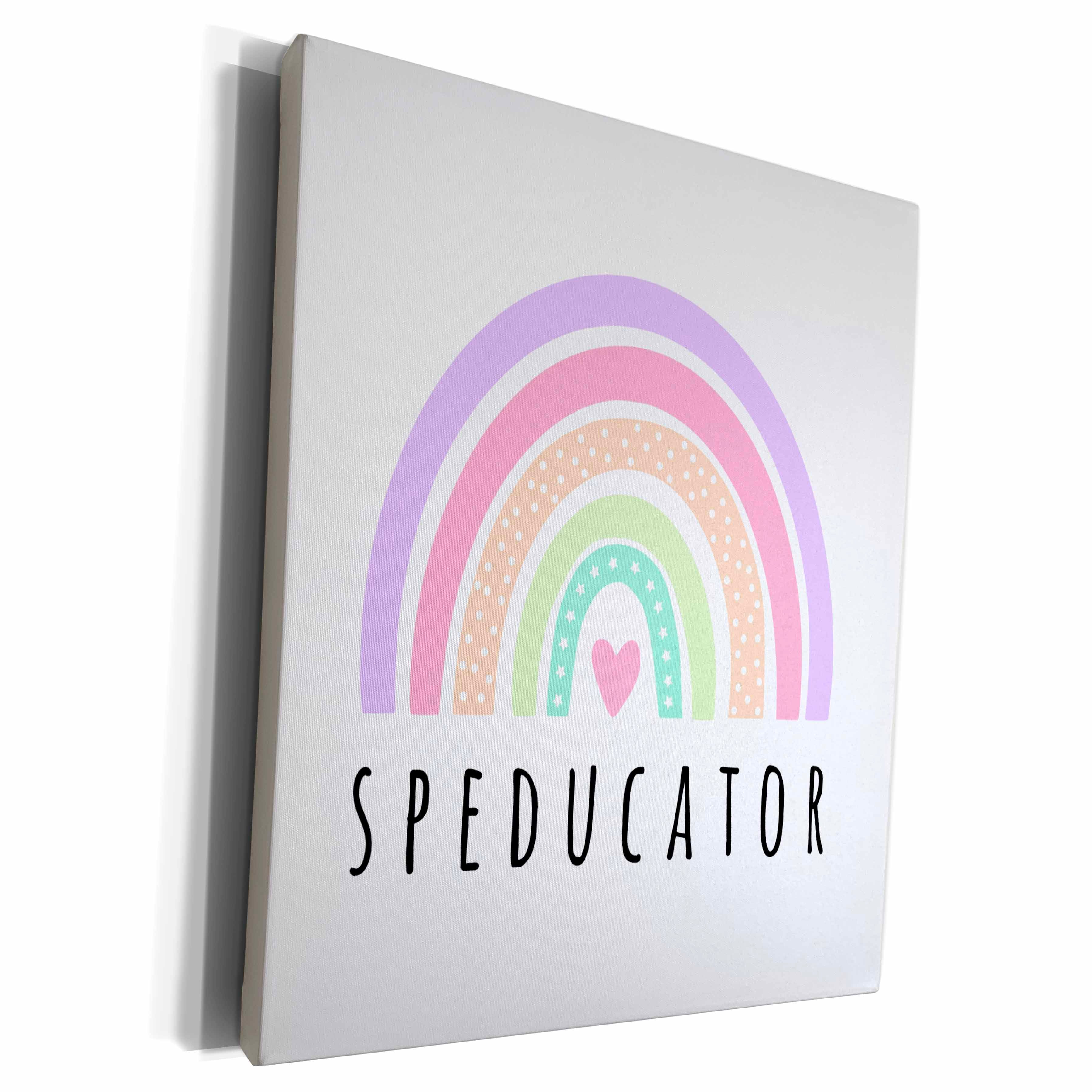 3dRose Speducator SPED Teacher Special Education School Ed... - Museum Grade Canvas Wrap (cw-369704)
