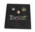 3dRose Image of Teacher Spelled, School Supplies, Blackboard Style,... - Drawing Books (db_334038)
