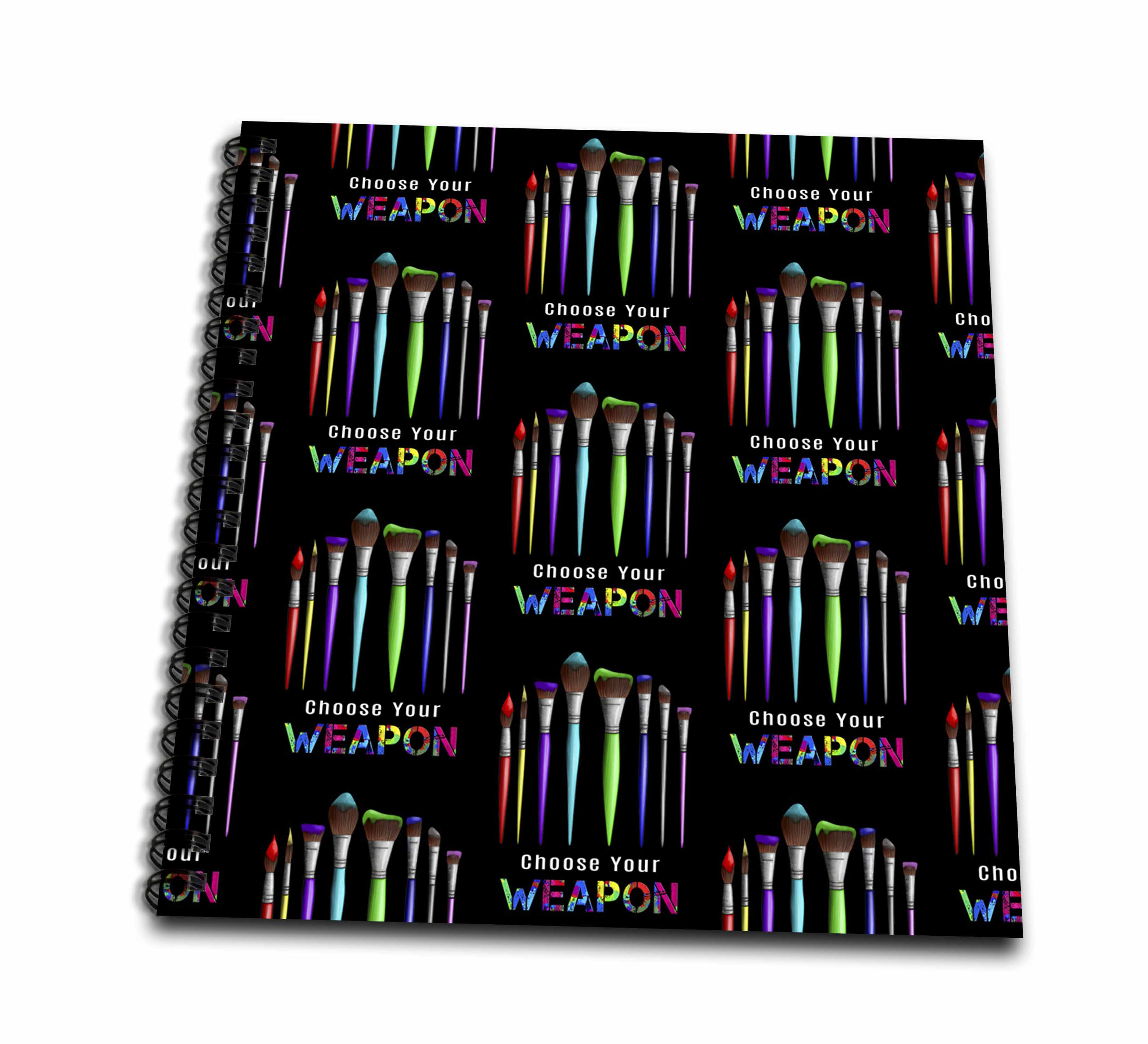 3dRose A funny art pattern for artist painter art teacher or art... - Drawing Books (db_352640)