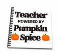 3dRose Teacher Powered by Pumpkin Spice - Drawing Books (db-372015)