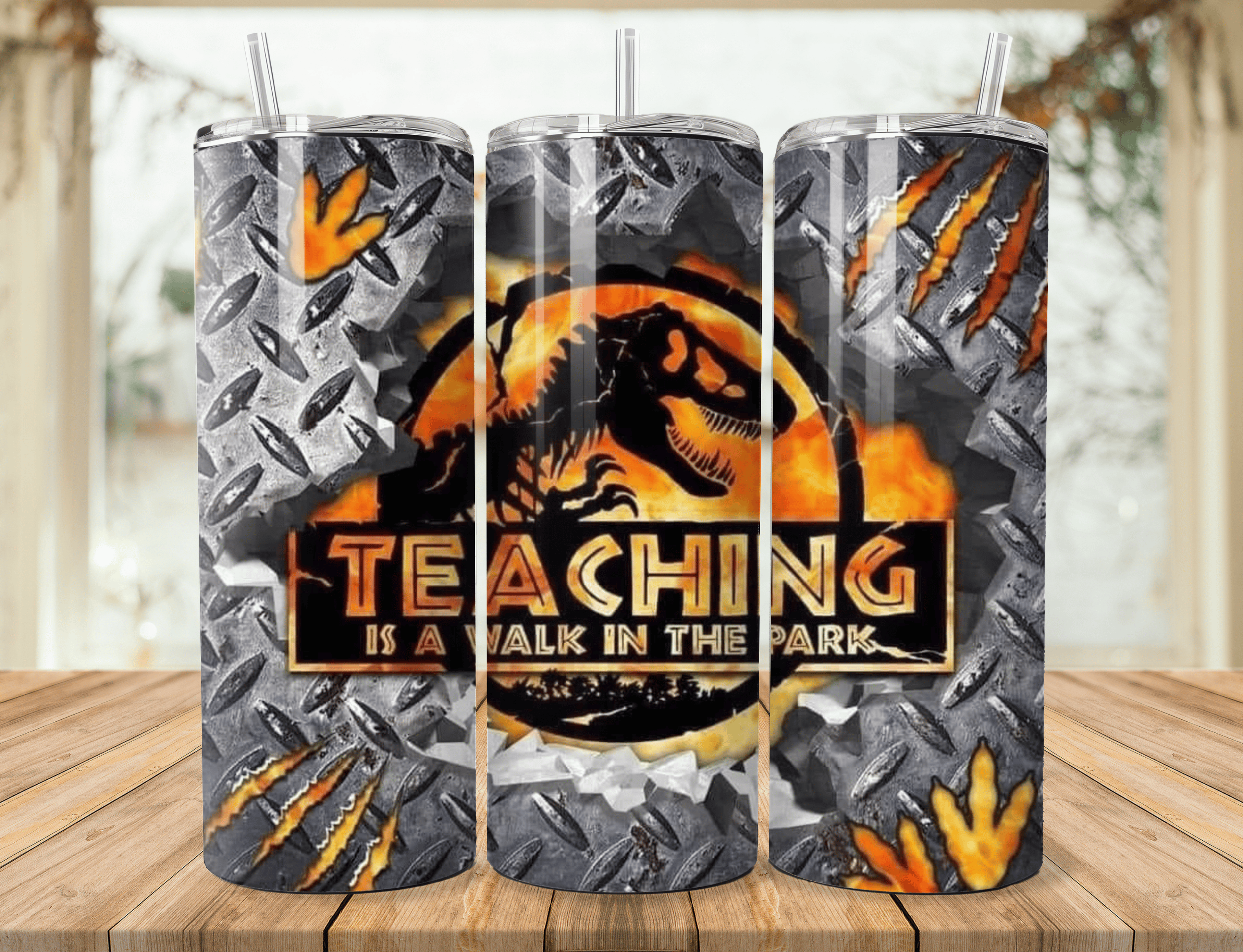 Teacher-Themed Stainless Steel Tumbler – Thoughtful & Colorful Gift 2