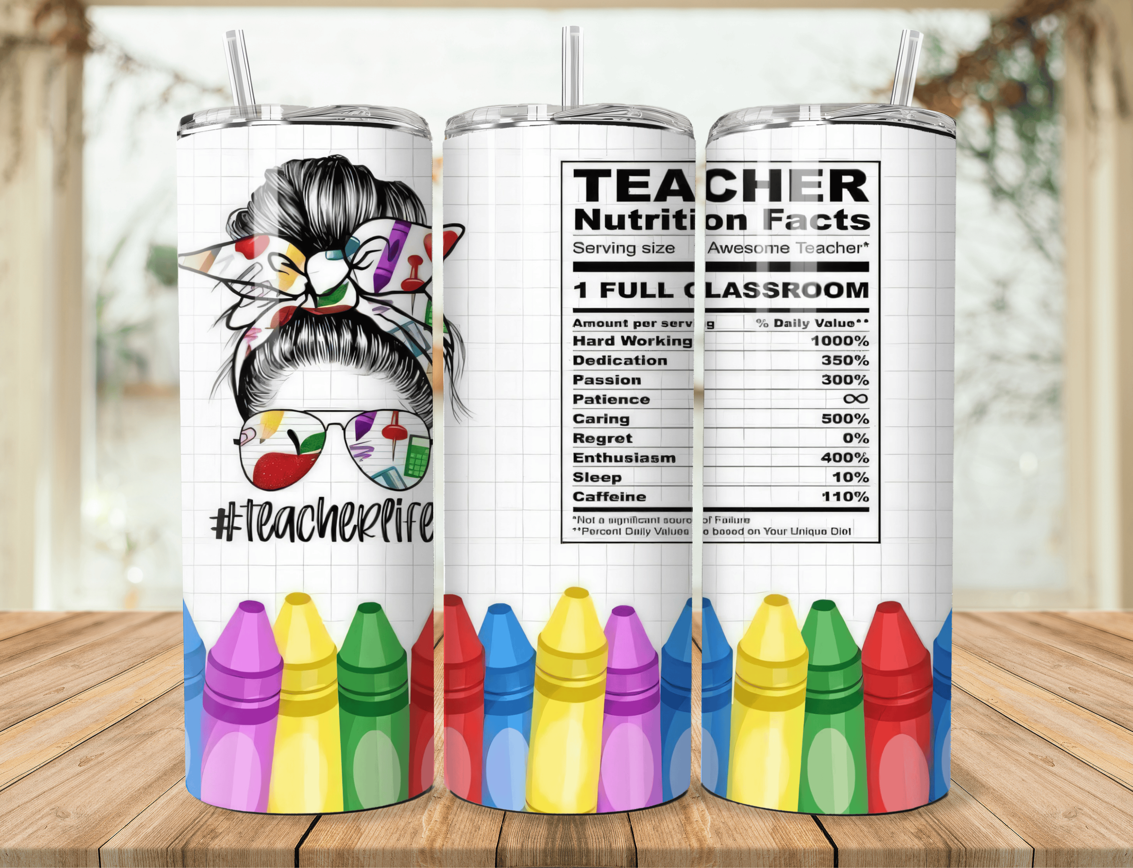 Teacher-Themed Stainless Steel Tumbler – Thoughtful & Colorful Gift 2