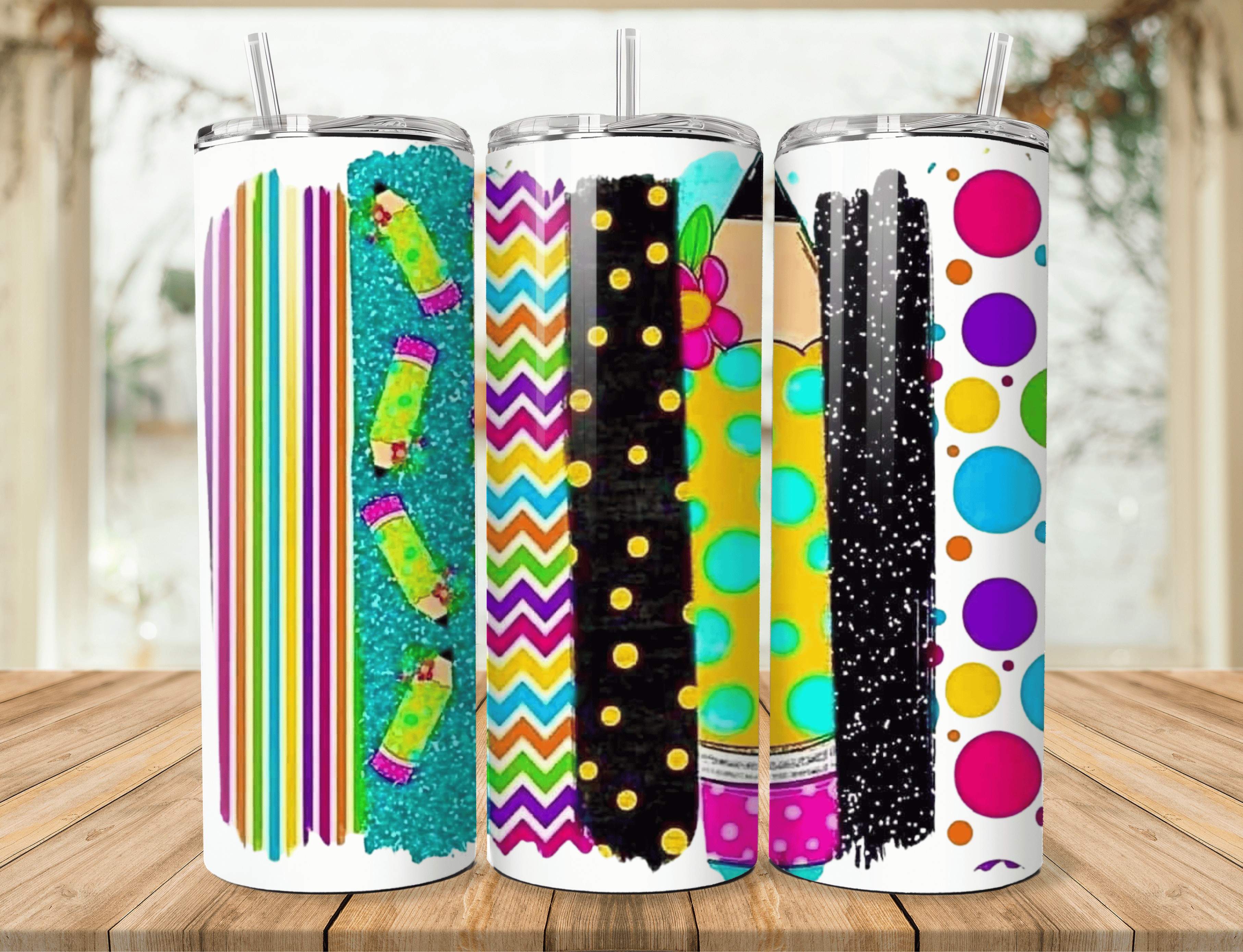 Teacher-Themed Stainless Steel Tumbler – Thoughtful & Colorful Gift 2