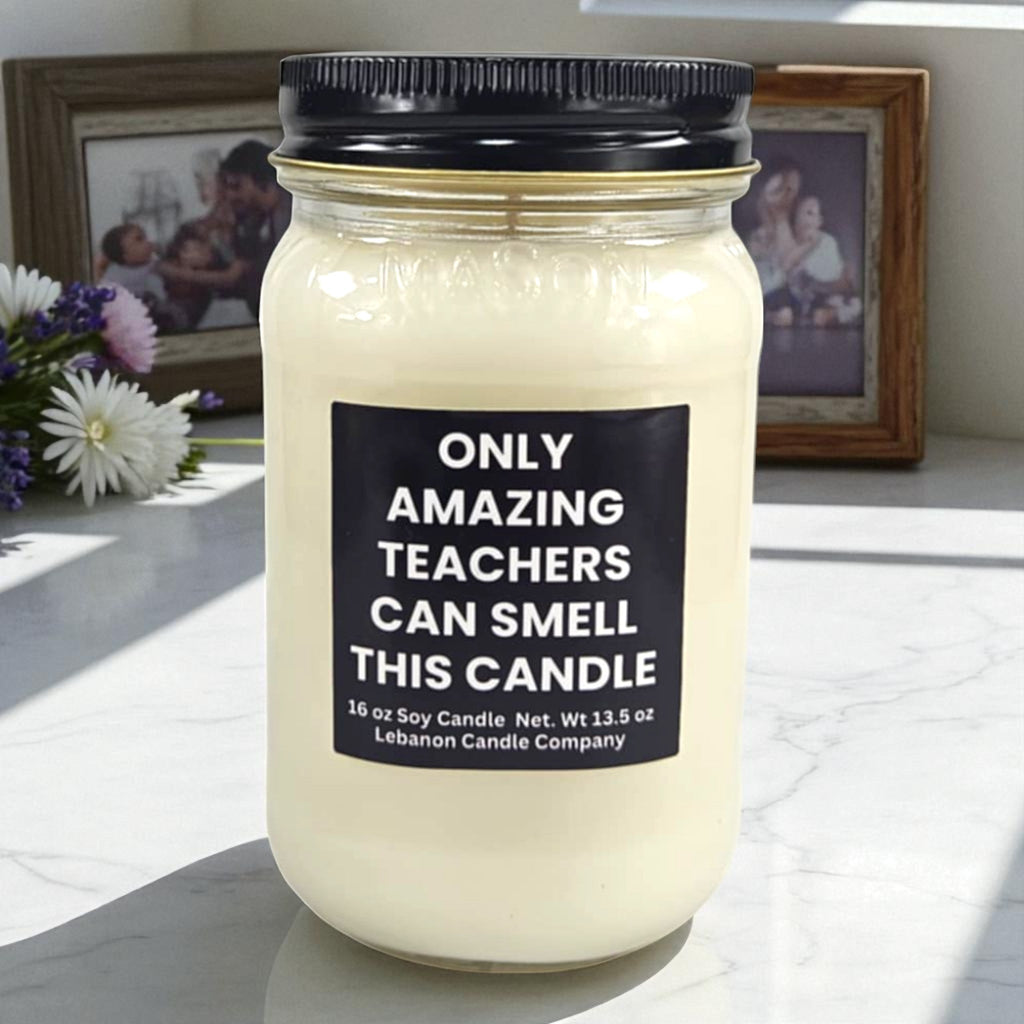 Only Amazing Teachers Funny Candle