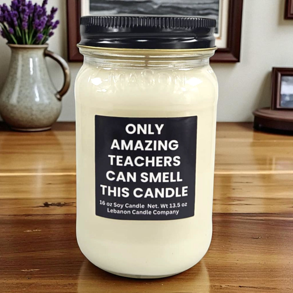 Only Amazing Teachers Funny Candle
