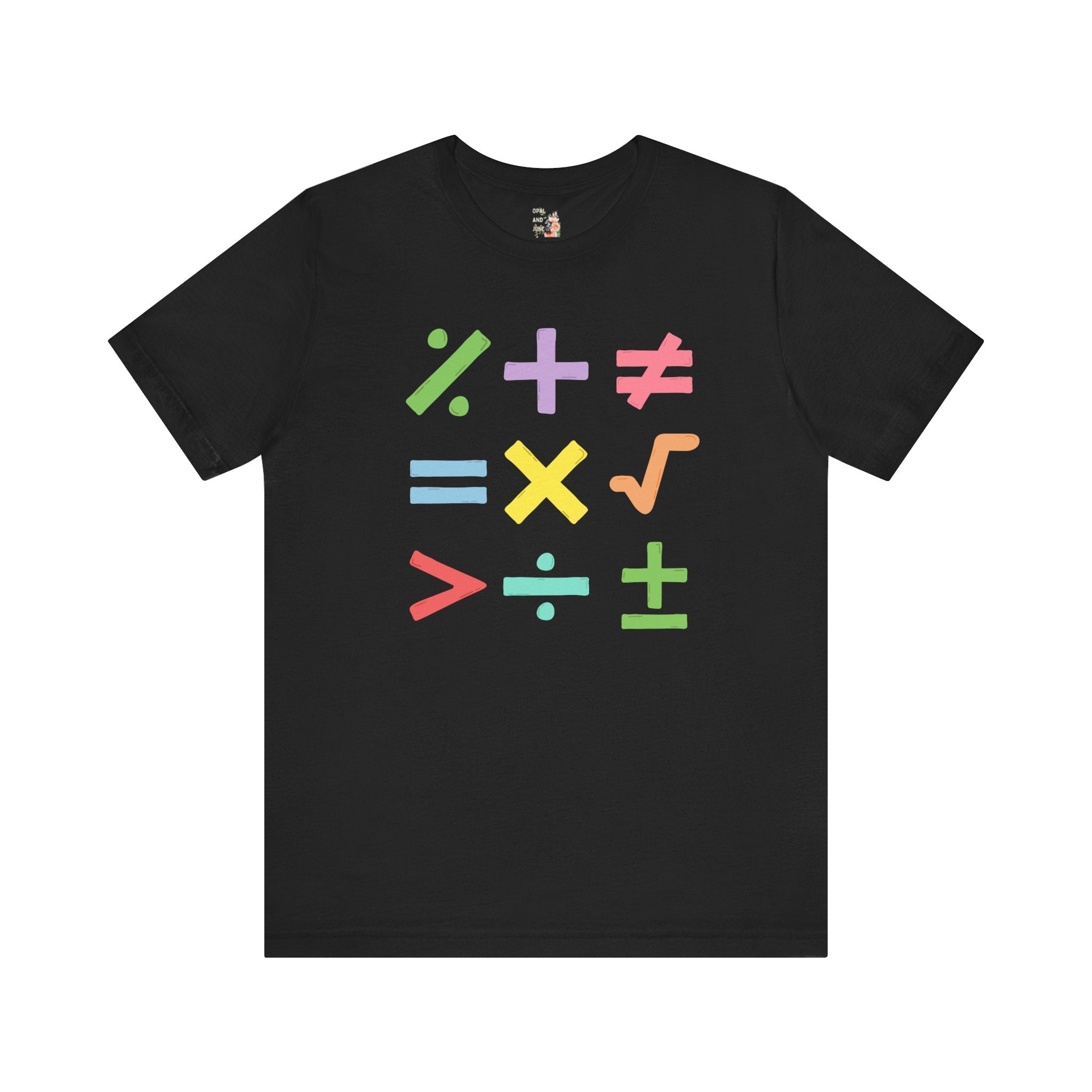Colorful Math Teacher Tee