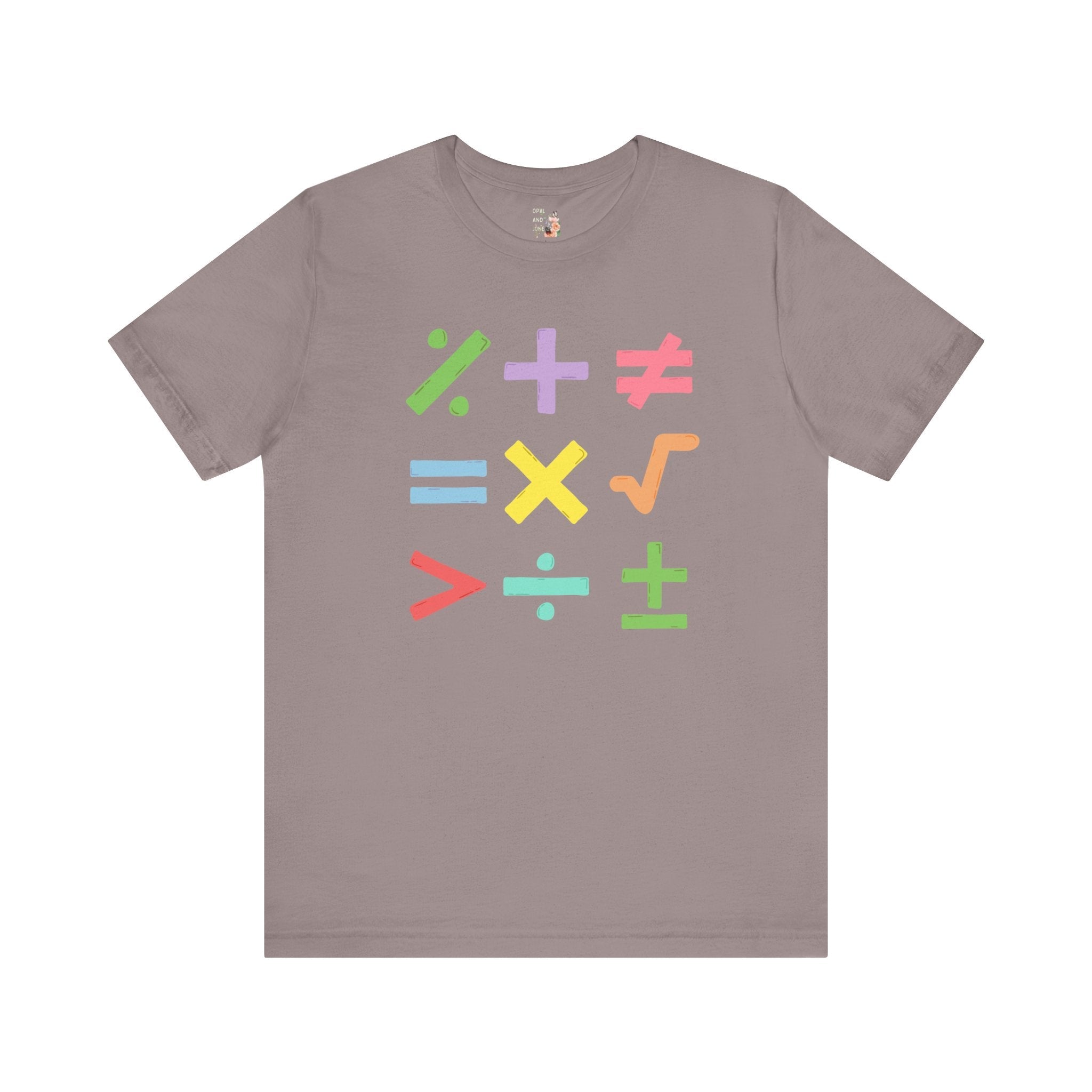 Colorful Math Teacher Tee