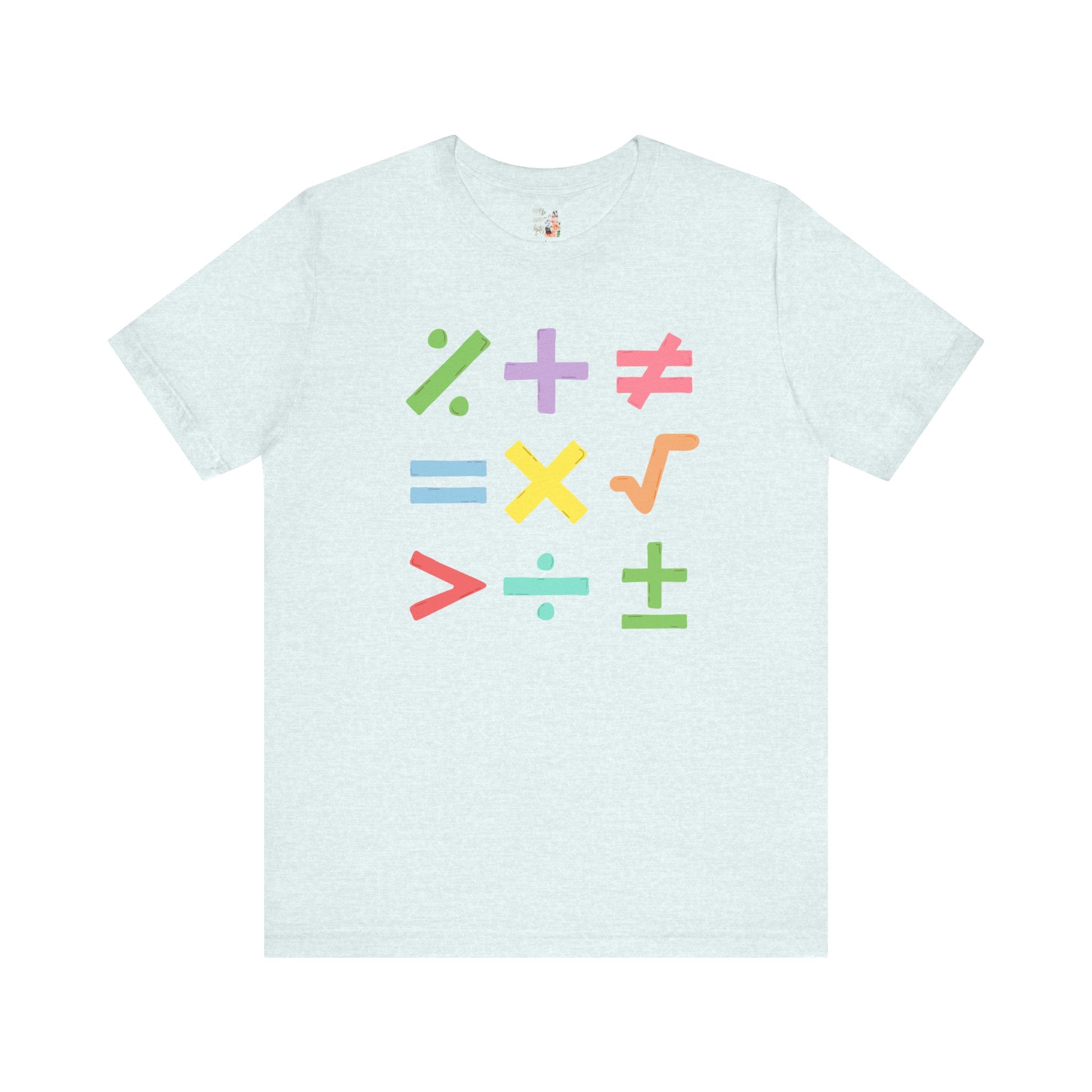 Colorful Math Teacher Tee
