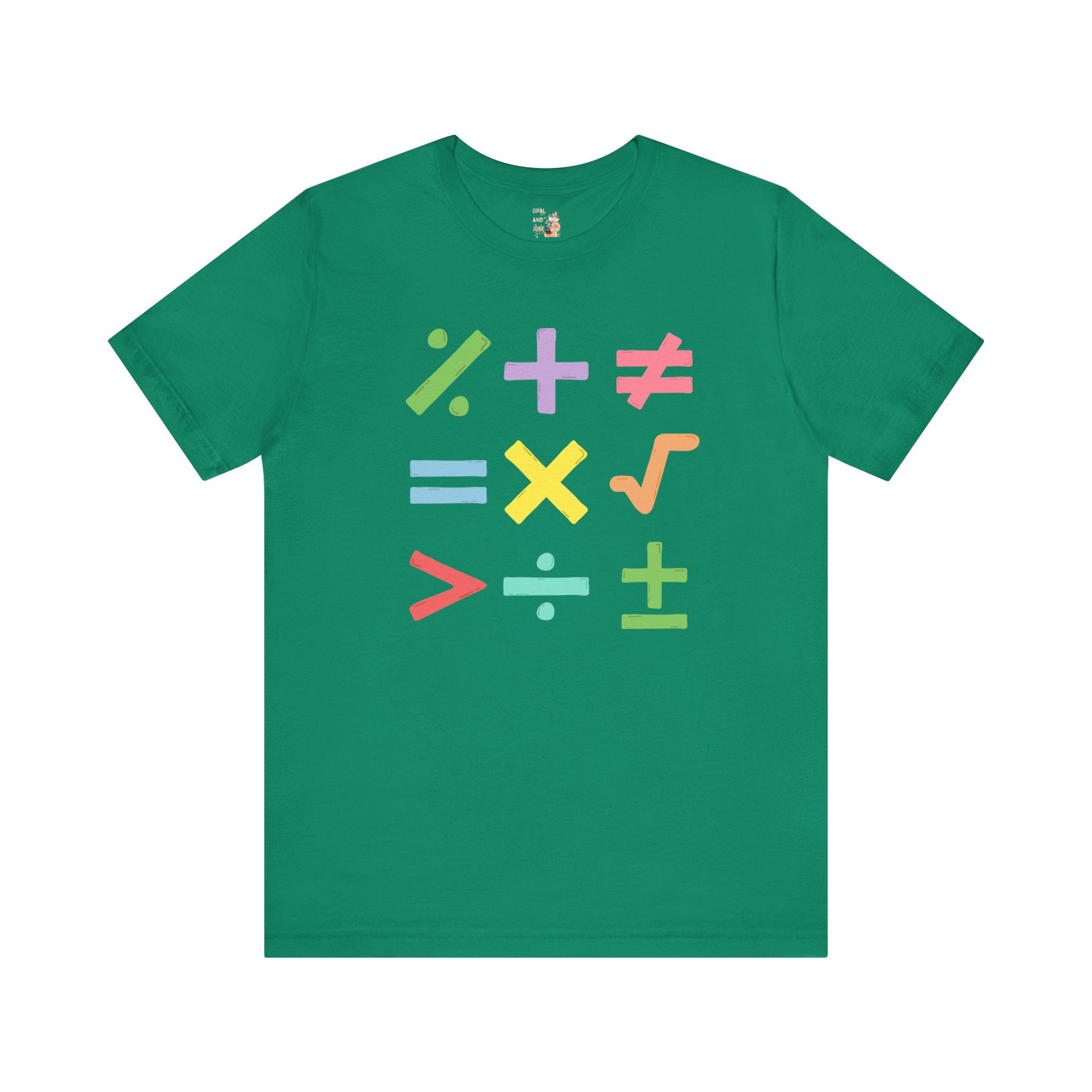 Colorful Math Teacher Tee