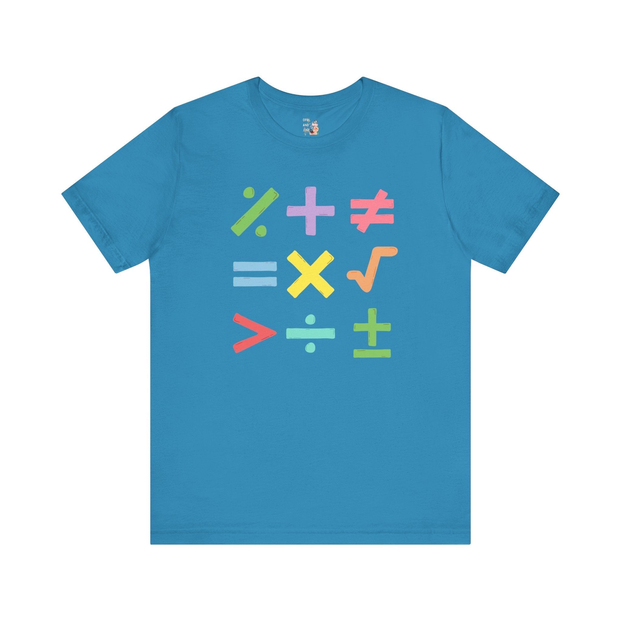 Colorful Math Teacher Tee
