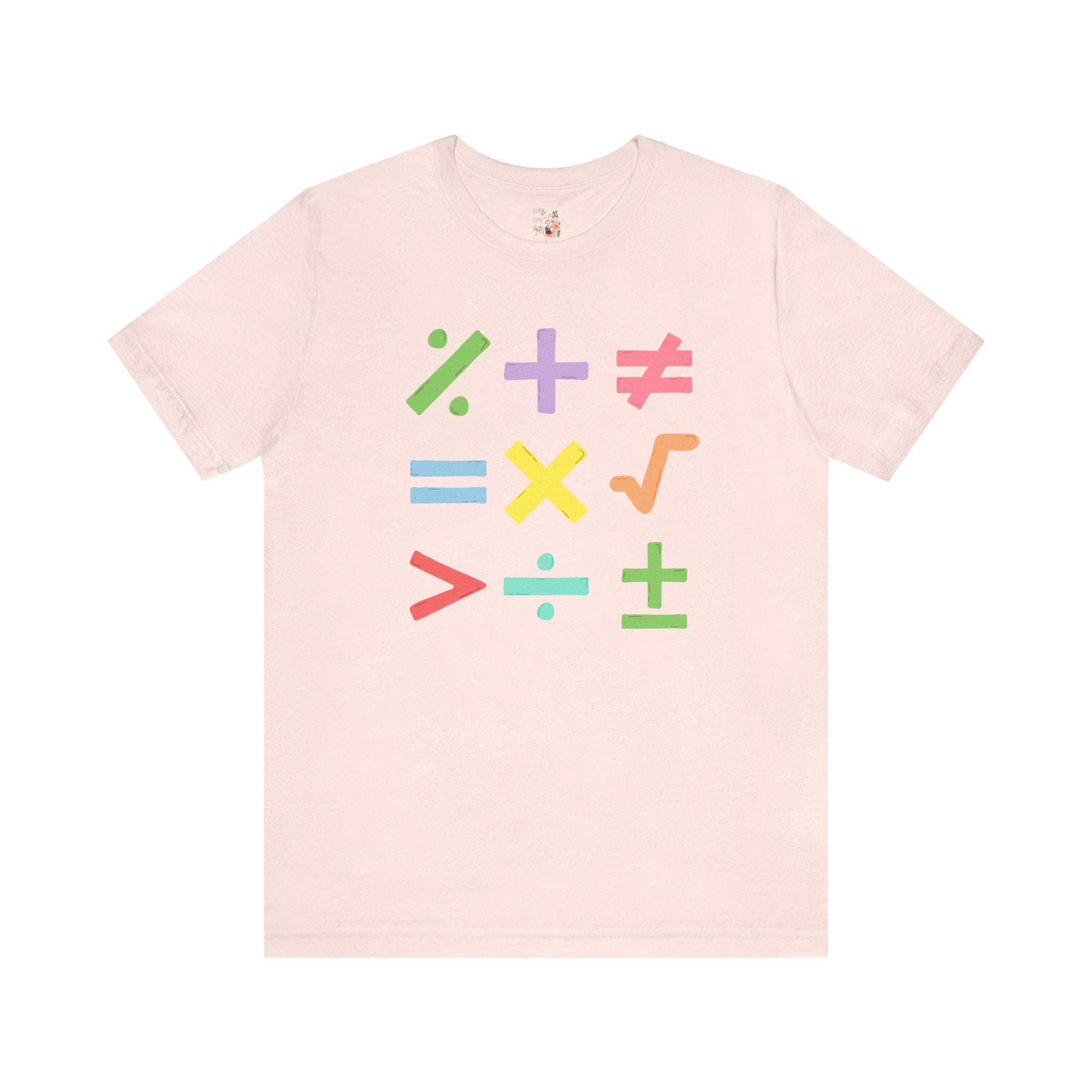 Colorful Math Teacher Tee