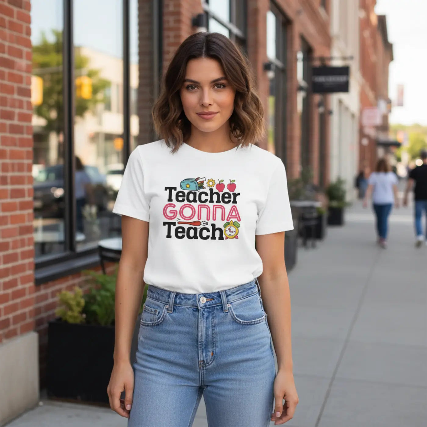 DipaliZ Teacher Gonna Teach Organic Unisex Classic t Shirt