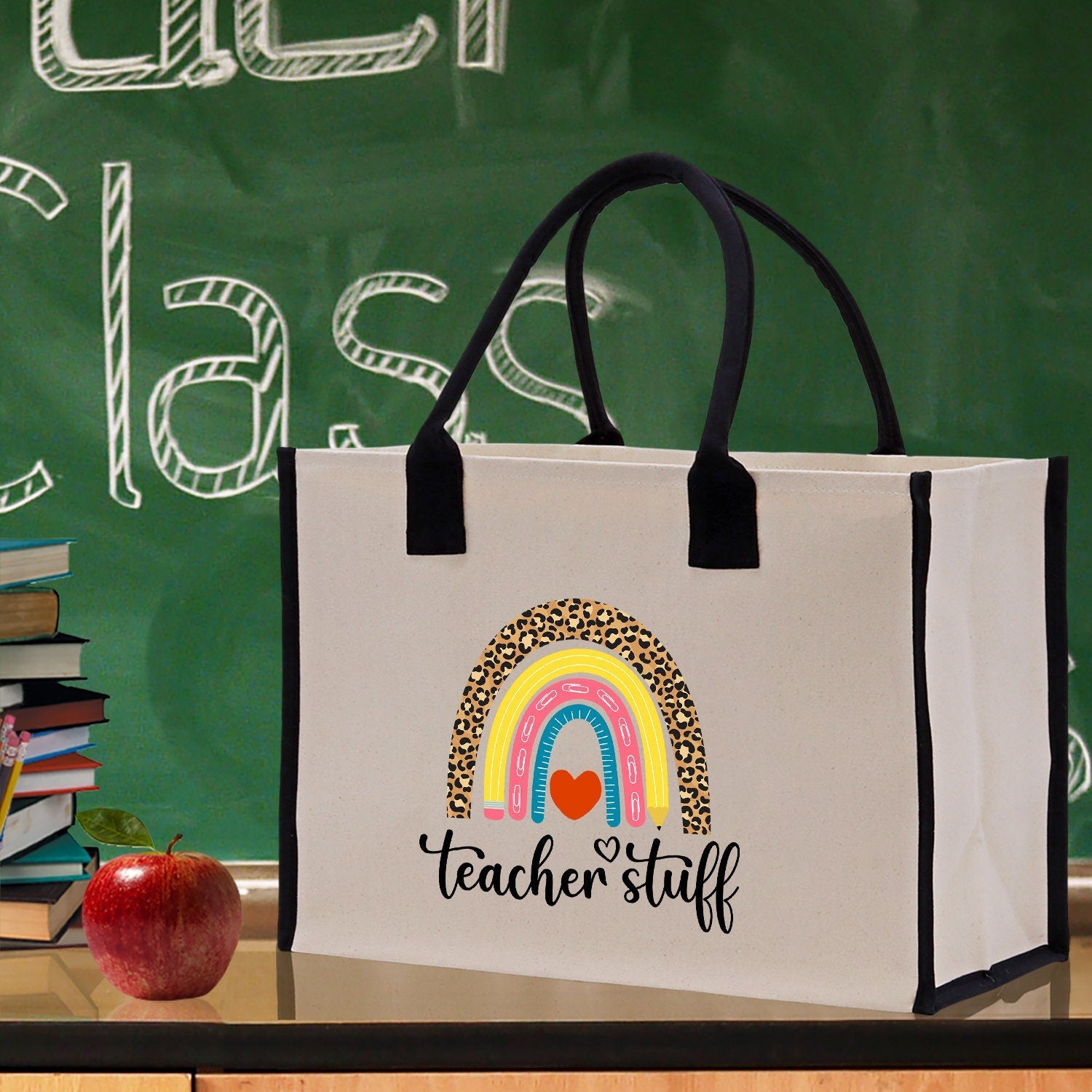 Teacher Stuff Tote Bag Teacher Bag Teacher Gift Teacher Retirement Gift Best Teacher Gifts Teacher Appreciation Gift Teacher Strong Tote Bag